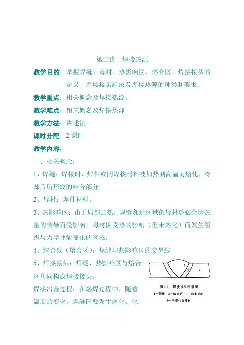 第二讲  焊接热源