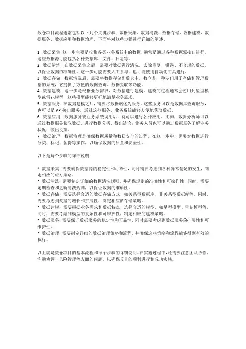 数仓项目流程