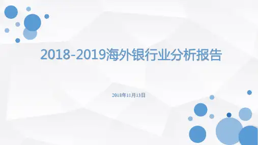 2018-2019海外银行业分析报告
