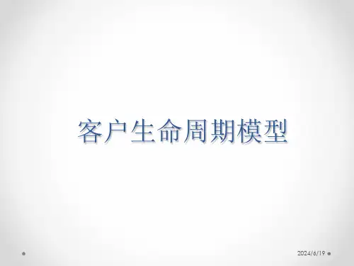 客户生命周期模型