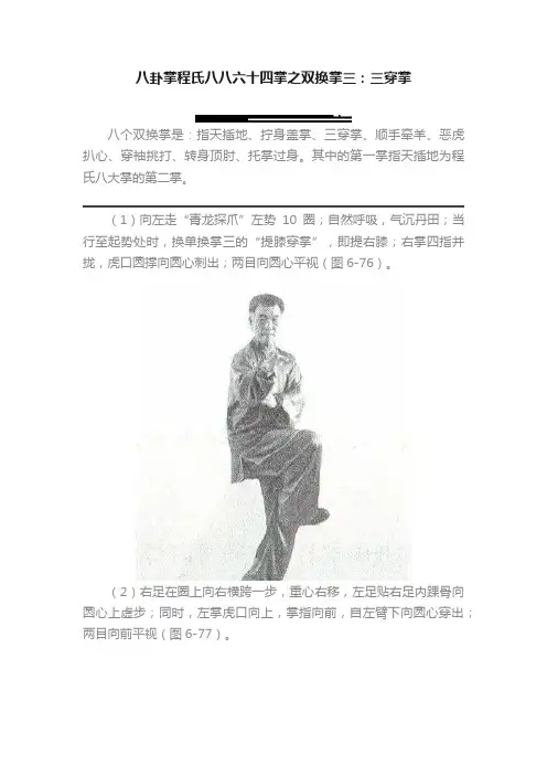 八卦掌程氏八八六十四掌之双换掌三：三穿掌