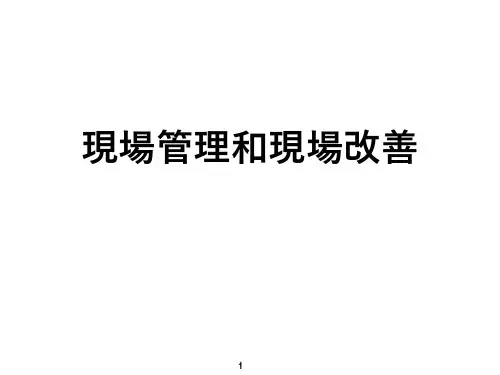 富士康现场管理与改善