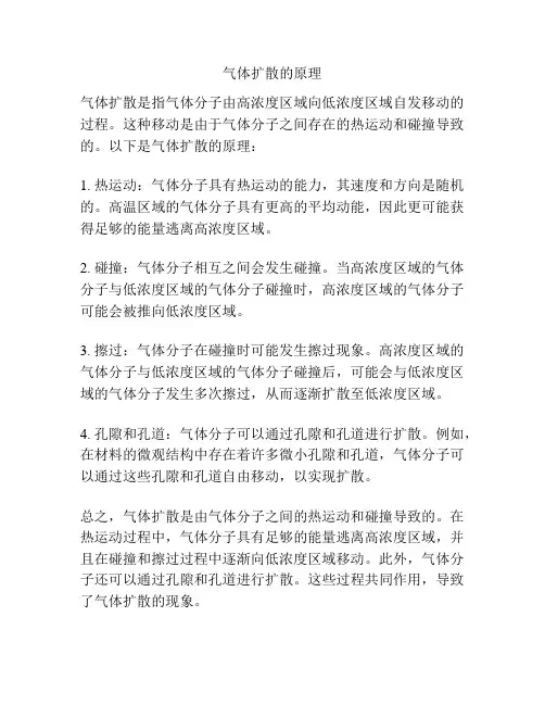 气体扩散的原理