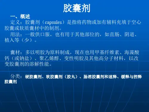 胶 囊.ppt