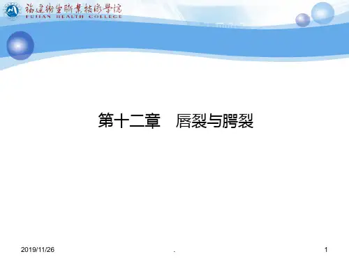 唇裂与腭裂PPT课件