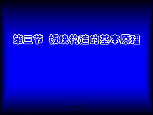 板块构造的基本原理ppt课件