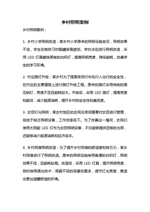 乡村照明案例