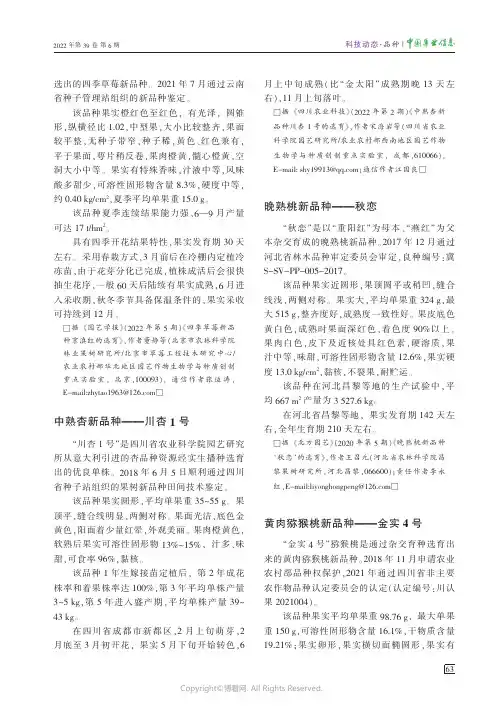晚熟桃新品种——秋恋