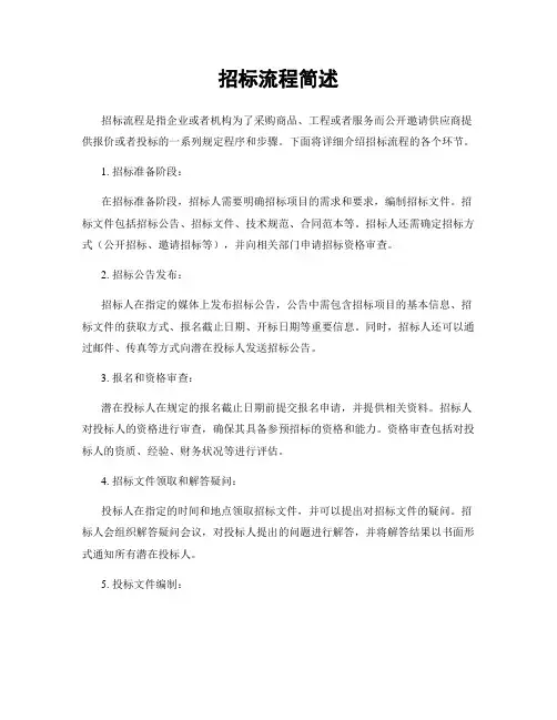 招标流程简述