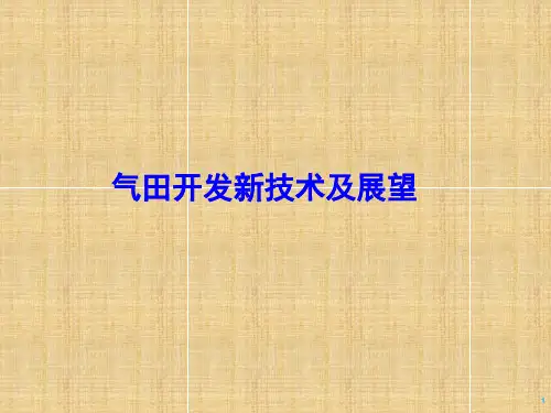 气田开发新技术及展望