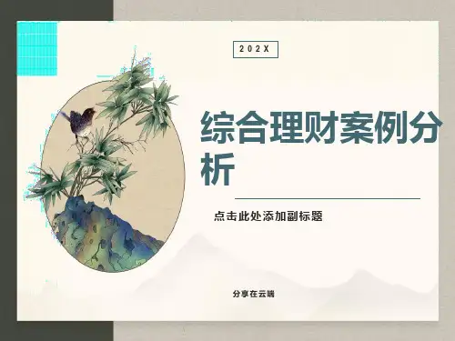 个人理财10理财规划综合案例