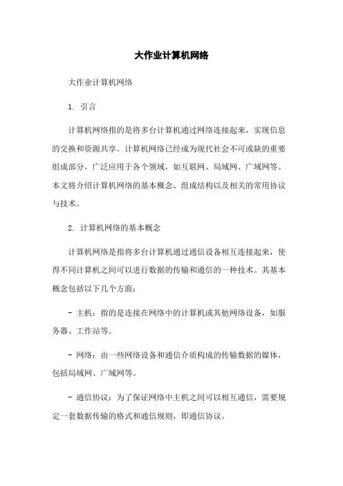 大作业计算机网络
