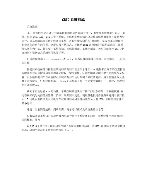 CBTC系统组成