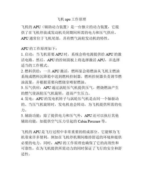 飞机apu工作原理