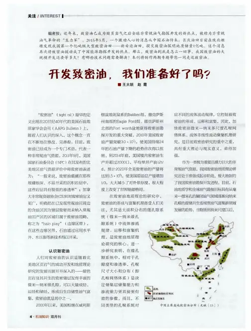开发致密油,我们准备好了吗？(PDF X页)