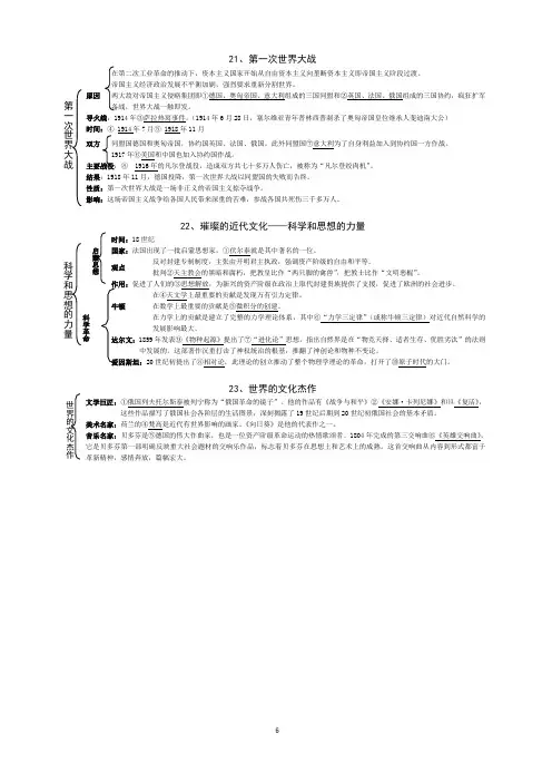 历史上册第21——23课