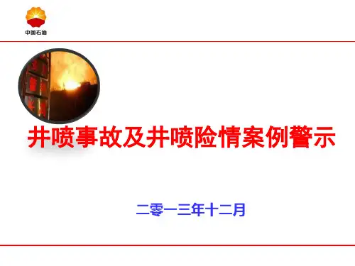 井喷事故及井喷事故险情案例警示2013-12-16
