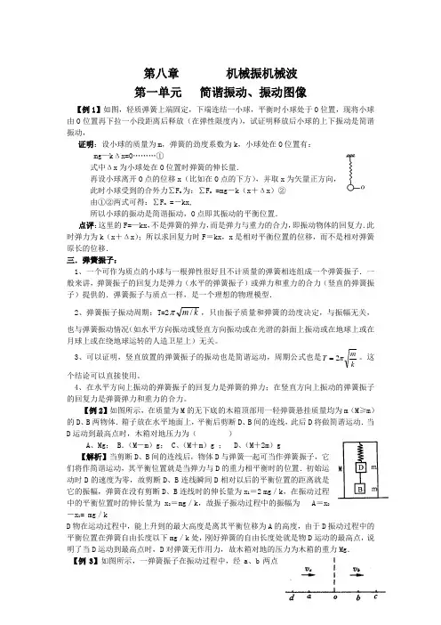 机械振机械波经典例题详解