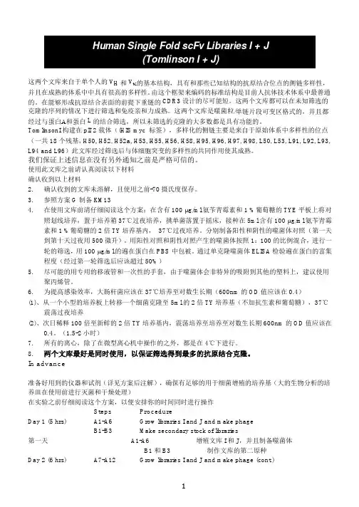 噬菌体抗体淘筛方法
