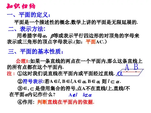 平面的基本性质