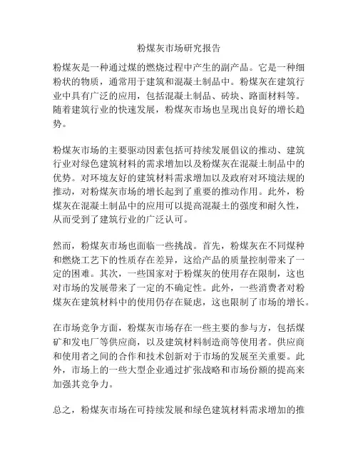 粉煤灰市场研究报告