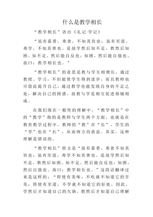什么是教学相长