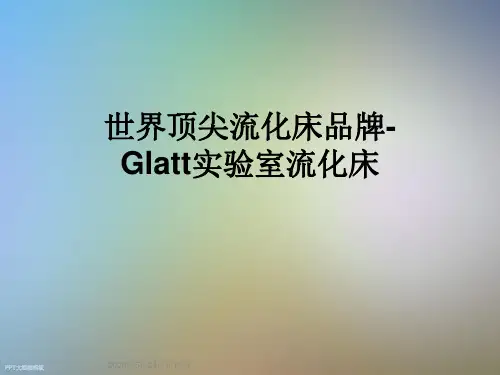 世界顶尖流化床品牌-Glatt实验室流化床