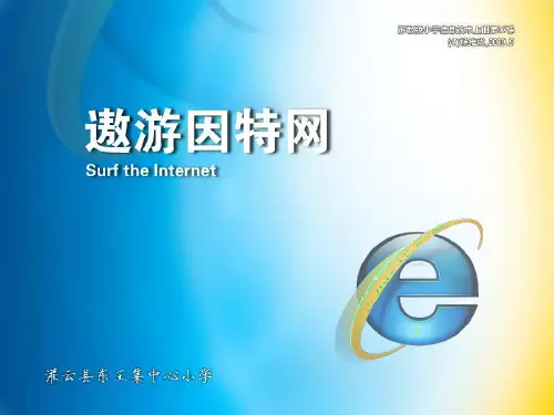 信息技术精品课件 遨游因特网