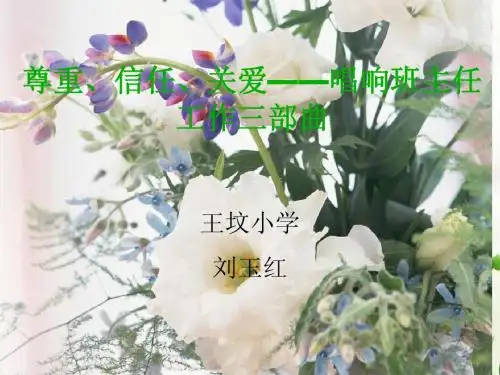 班主任汇报材料