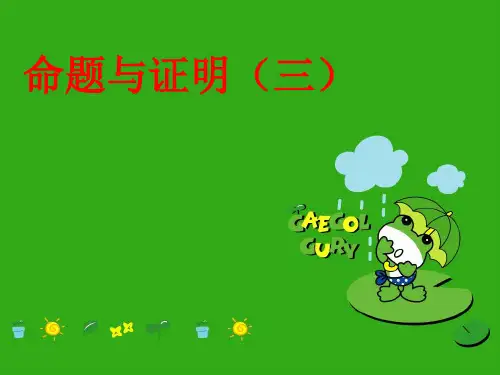 《命题与证明》PPT课件 (公开课获奖)2022年沪科版 (3)