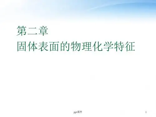 固体表面的物理化学特征  ppt课件