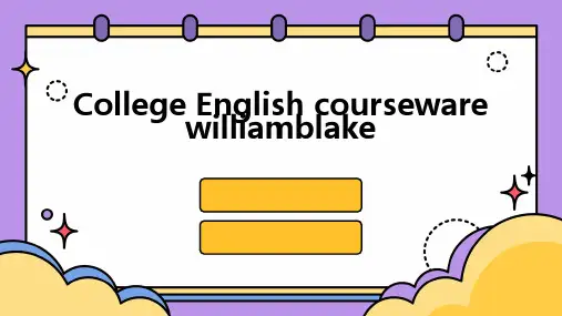 大学英语课件williamblake