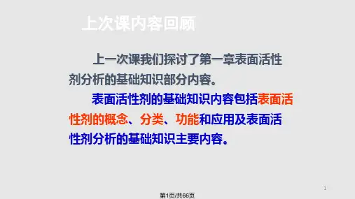 精细化学品分析PPT课件