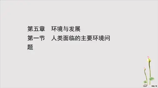 《人类面临的主要环境问题》人教版优秀课件PPT