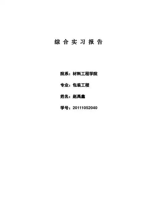 综合实习报告