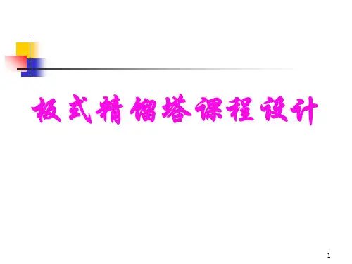 板式精馏塔设计PPT课件