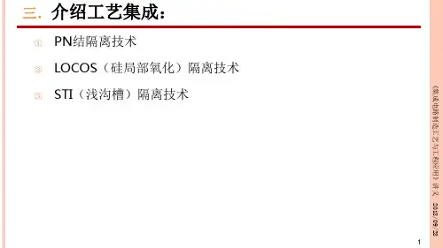 《集成电路制造工艺与工程应用》第三章课件