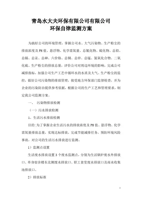 环境监测方案