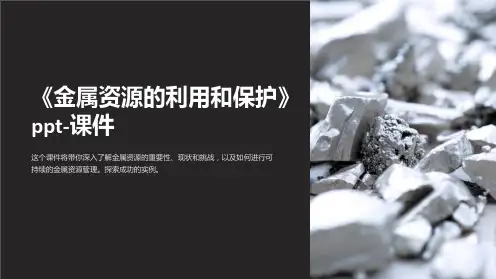 《金属资源的利用和保护》-课件