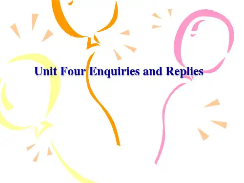 外贸函电UNIT 5