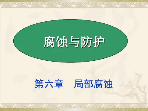 第六章 局部腐蚀