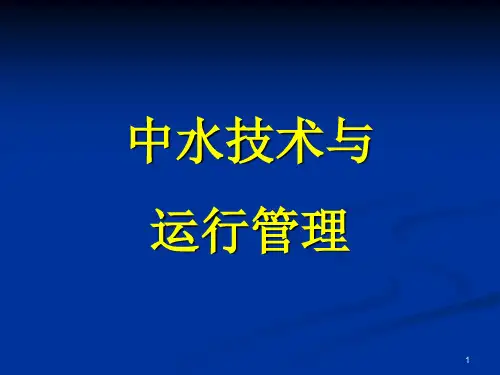 中水技术与运行管理.ppt