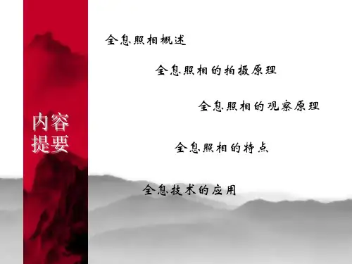 全息照相的基本原理