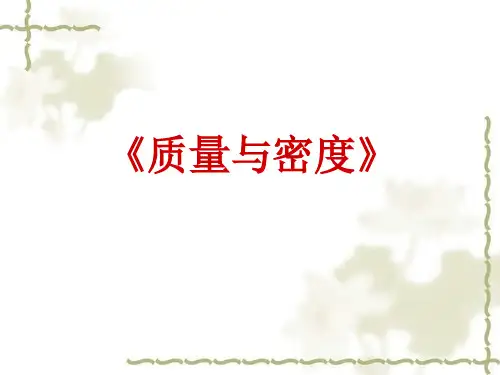 质量密度复习__(公开课)