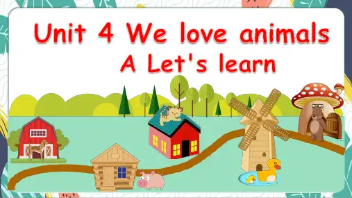 人教PEP版英语三年级上册Unit 4Part A Let's learn课件