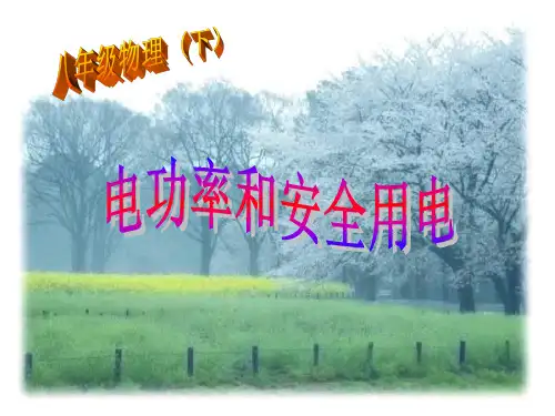 电功率和安全用电ppt7 人教版优质课件优质课件