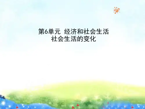 人教版历史八年级上册 第20课 社会生活的变化课件精品课件