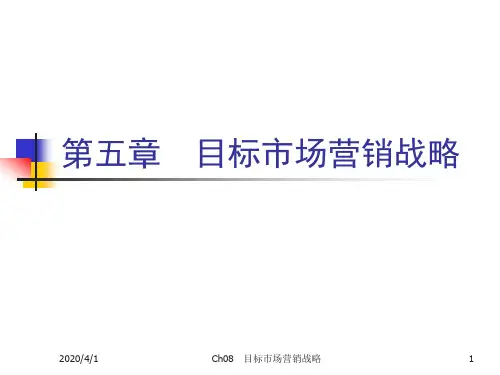 Ch05B目标市场营销战略