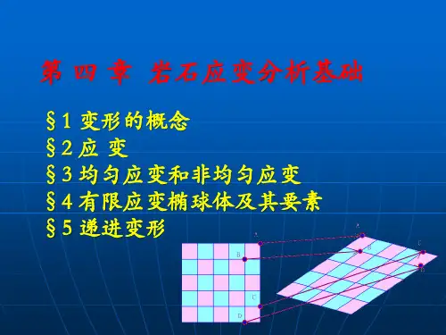 构造地质学04第四章变形岩石应变分析基础