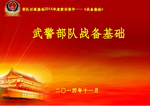 新训战备基础知识ppt课件